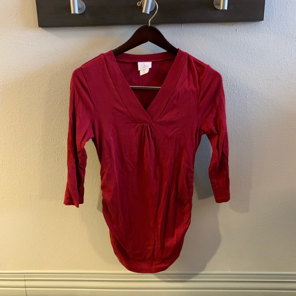 Maternity v neck shirt